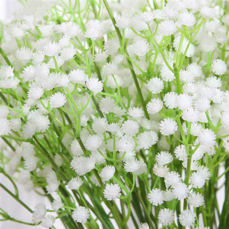 wholesale green wedding decoration silk fake white babies babys breath bouquet gypsophila bulk baby breath flower artificial