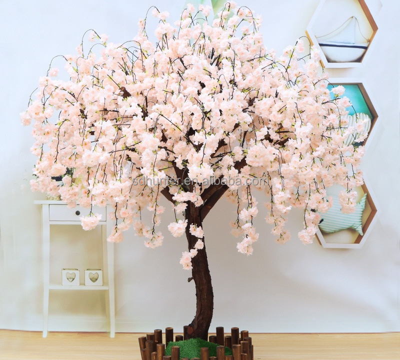 White Pink Fake Large Indoor Outdoor Led Lighted Wedding Decoration Jalanese Sakura Artificial Cherry Blossom Tree Centerpiece