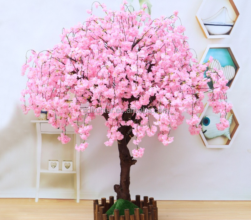 White Pink Fake Large Indoor Outdoor Led Lighted Wedding Decoration Jalanese Sakura Artificial Cherry Blossom Tree Centerpiece