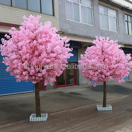 Indoor outdoor Customized Table Centerpiece White Pink Sakura Artificial Flower Cherry Blossom Tree For Wedding Decor