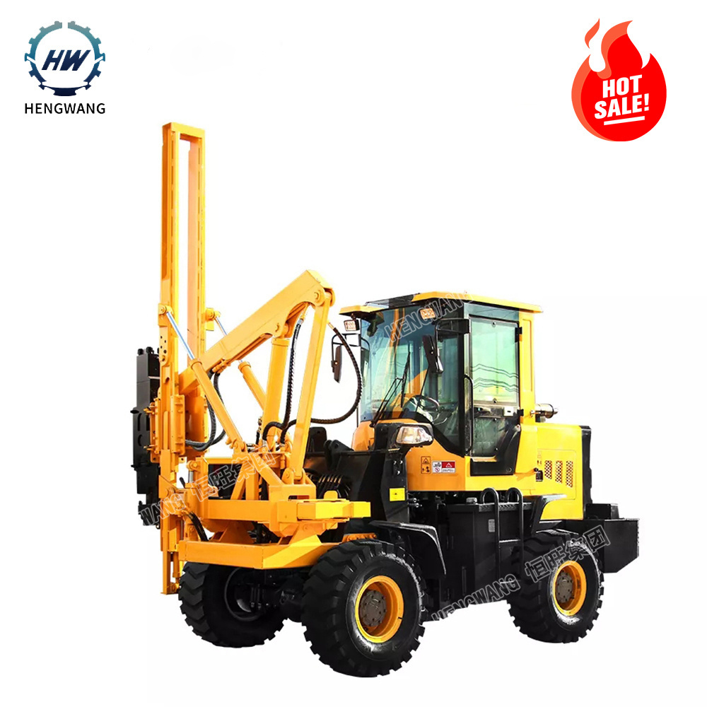 mini crawler hydraulic hammer highway guardrail concrete pile dreiver driving machine suppliers