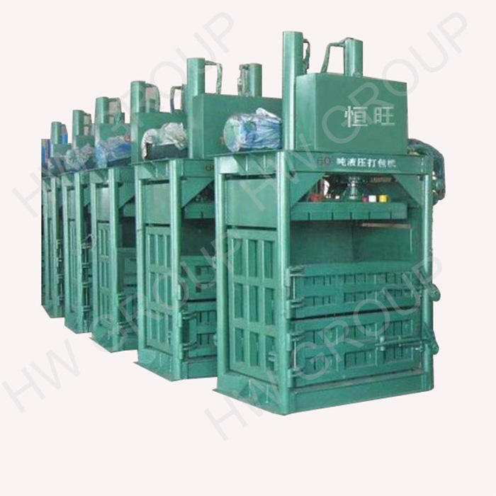 compressed hydraulic baler machine /tire hay waste paper plastic baler machine