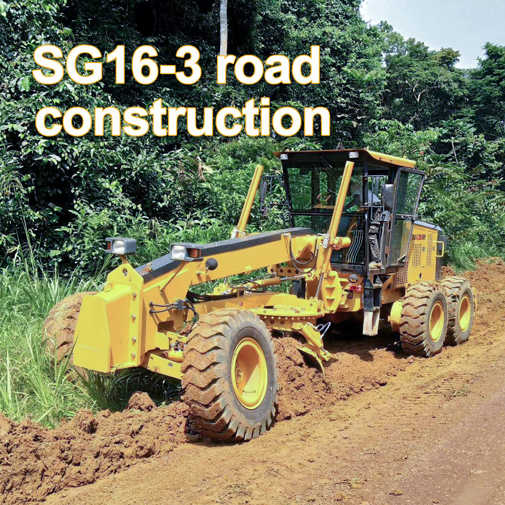 SG16-3 Big capacity paver grader equipment mini crawler mounted motor grader for sale