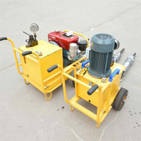 Diesel splitter easy carry hydraulic rock splitting machine hand push stone breaking machine