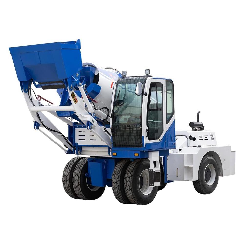 self loading tow behind concrete mixer, self loader concrete mixer truck