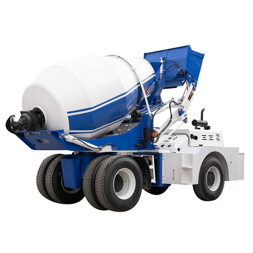 self loading tow behind concrete mixer, self loader concrete mixer truck