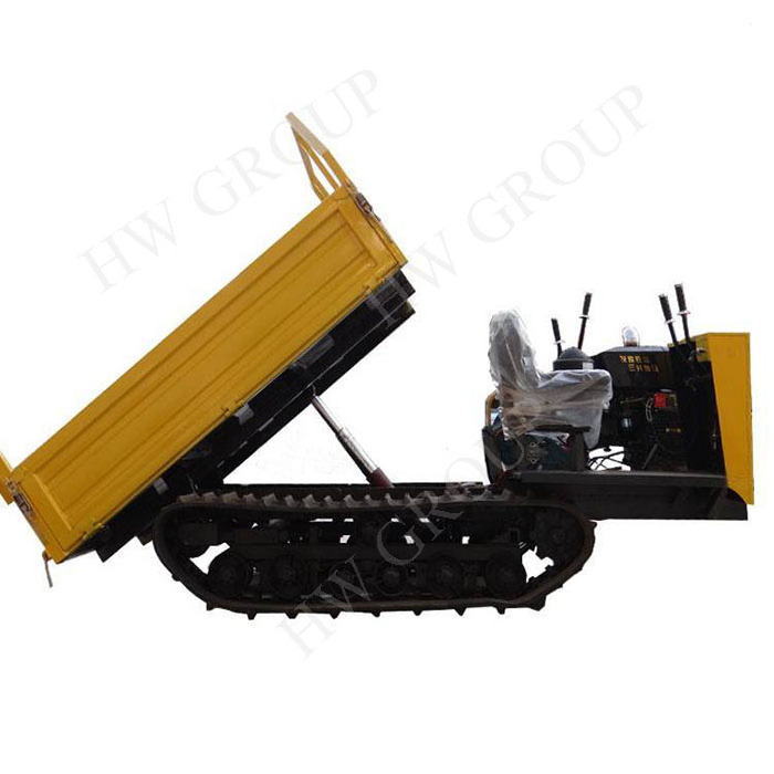 ride on mini crawler dump truck 2ton capacity mini track dumper in the wild