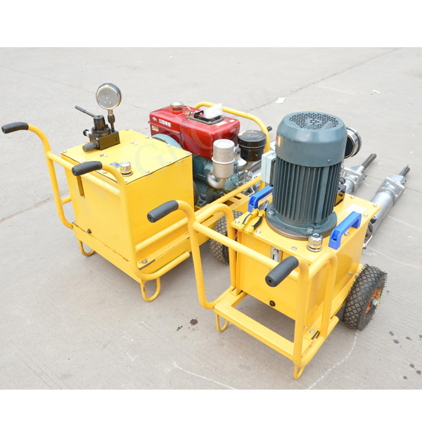 Electric Rock Splitting Wedges Powerful diesel engine stone splitting rock break machine