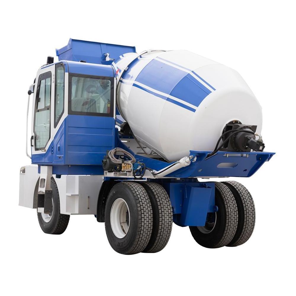 self loading tow behind concrete mixer, self loader concrete mixer truck