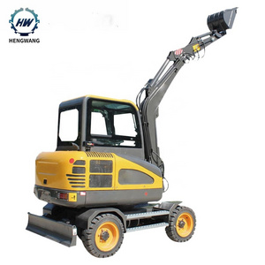 Earth moving machinery Tires Track excavator 4 ton 5 ton  6 ton 7 ton 8 ton Wheel Crawler Excavators Mini  Crawler Digger