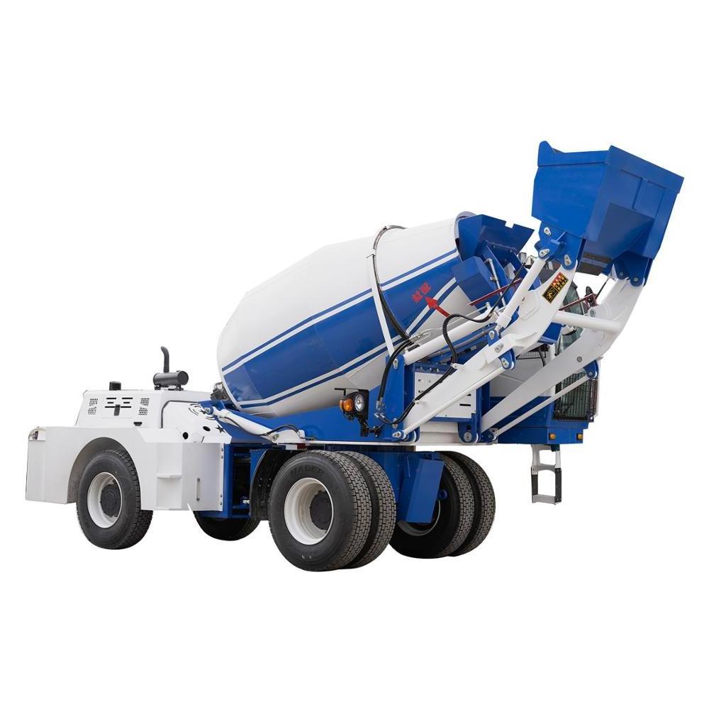 self loading tow behind concrete mixer, self loader concrete mixer truck