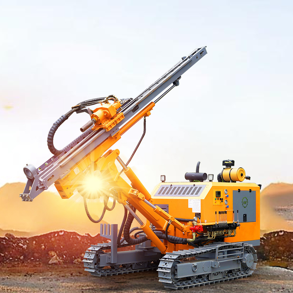 HENGWANG DTH geotechnical mine drill rigs diamond core borehole drilling rig machine generation for the dimension stone