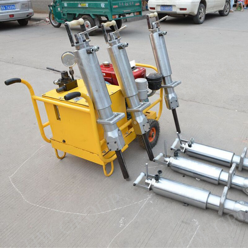 Electric Rock Splitting Wedges Powerful diesel engine stone splitting rock break machine