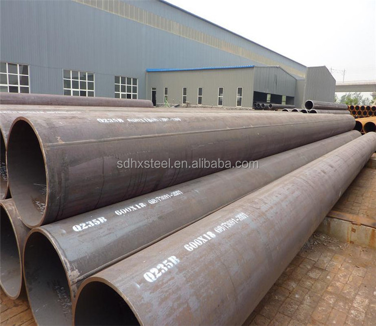 cheap price ERW black round steel pipe dn200 welded steel pipe