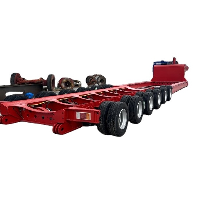 7-axle 20-foot 40-foot container chassis with gooseneck skeleton truck frame semi-trailer