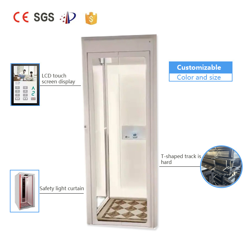 Indoor/Outdoor 2-4 Floors Cheap Home Elevator, Customized Villa Elevator, Lift for safety of houses