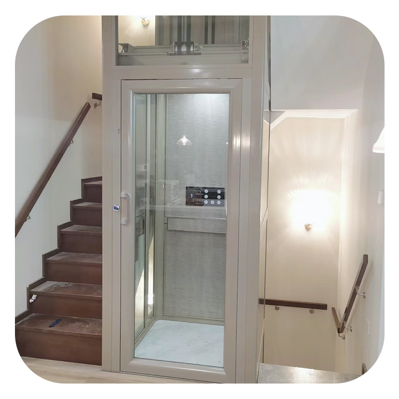 Indoor/Outdoor 2-4 Floors Cheap Home Elevator, Customized Villa Elevator, Lift for safety of houses