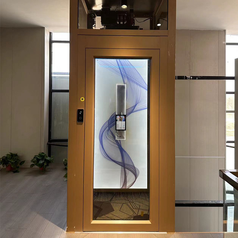 Customized small hydraulic house lifts indoor outdoor home elevators for  villa or apartment