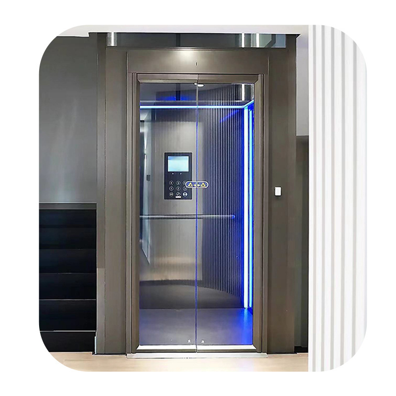 Customized villa elevator easy installed hydraulic home villa elevator lift wall mounted goods elevator platform