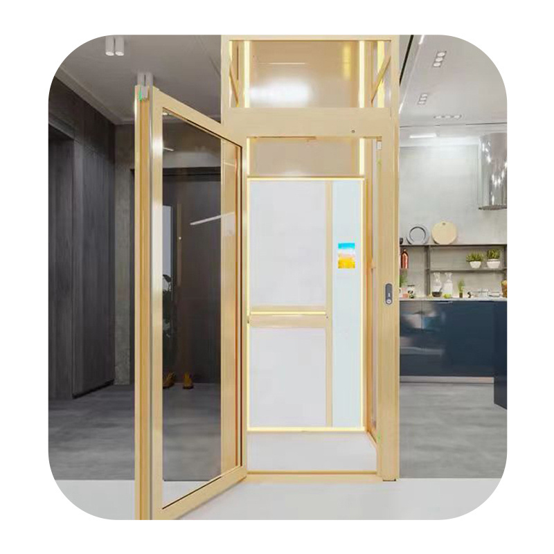 customized outdoor indoor vertical elevator panoramic home platform lift hydraulic glass home elevator for villa home private