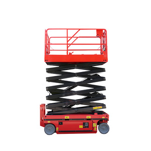 Rough Terrain Electric Diesel Man Lift Tracked Driven Crawler Scissor Lift lifting equipment on Tracks Mobile freight elevators