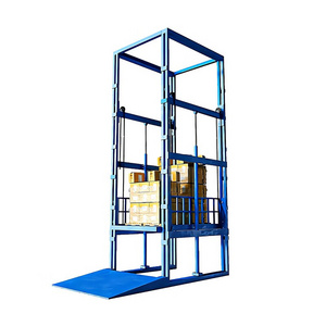 Chinese Warehouse Guide Rail Cargo Lift Platform Freight Elevator Price for Sale