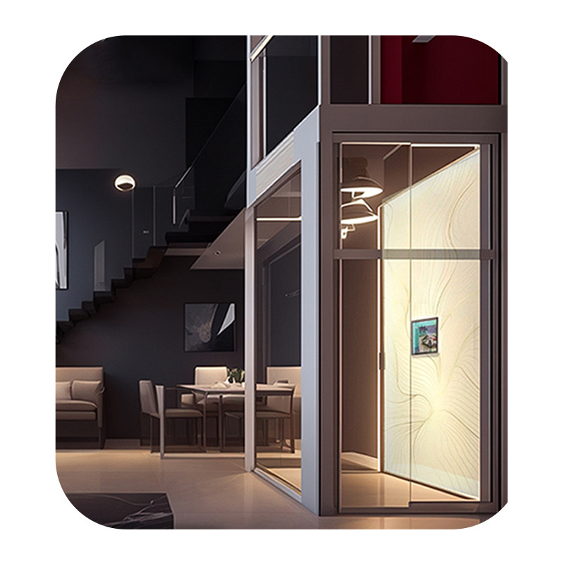 Residential Home Elevator Panoramic Glass Large Capacity  Passenger Elevator home villa elevator