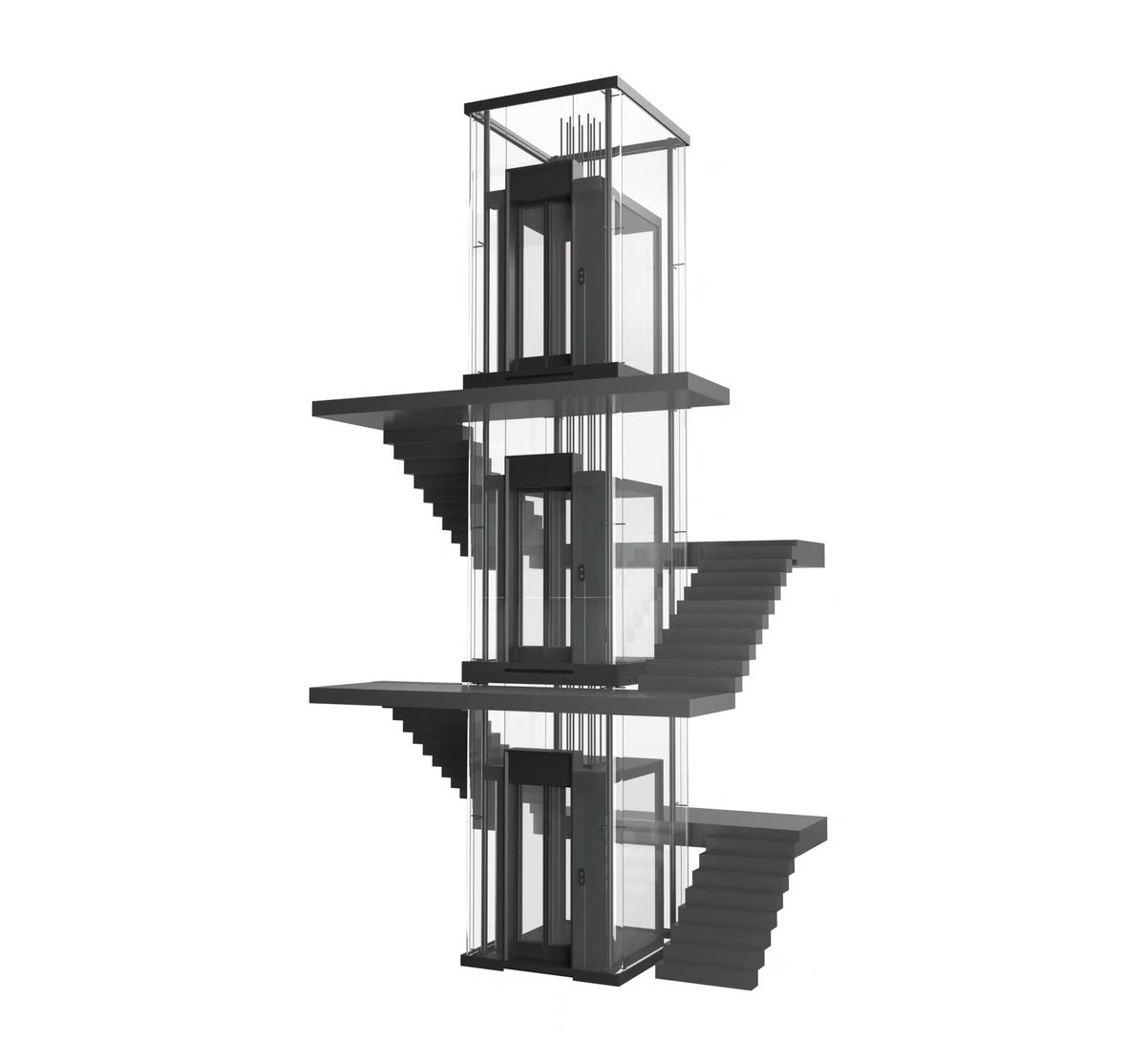 Customized small hydraulic house lifts indoor outdoor home elevators for  villa or apartment