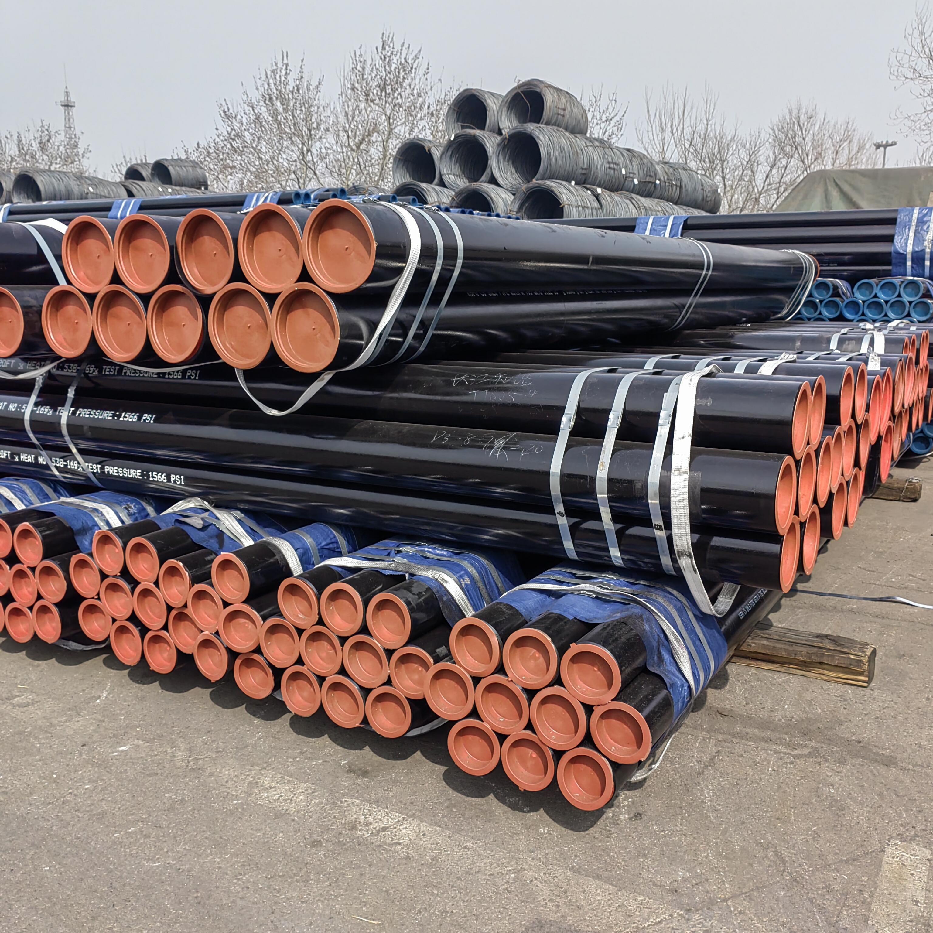 Factory Direct American European Standard ASME B36.10M ASTM API 5L API 5CT Carbon Steel A106 Seamless Welded Pipe Drilling 6m