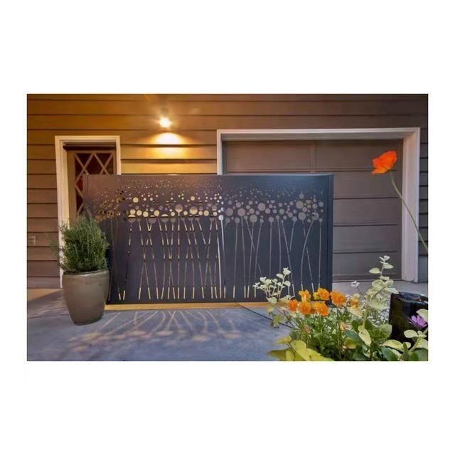 Indoor and outdoor Laser Cut Decorative Panels Stainless Steel Metal Screens For Garden Wall Art Decor