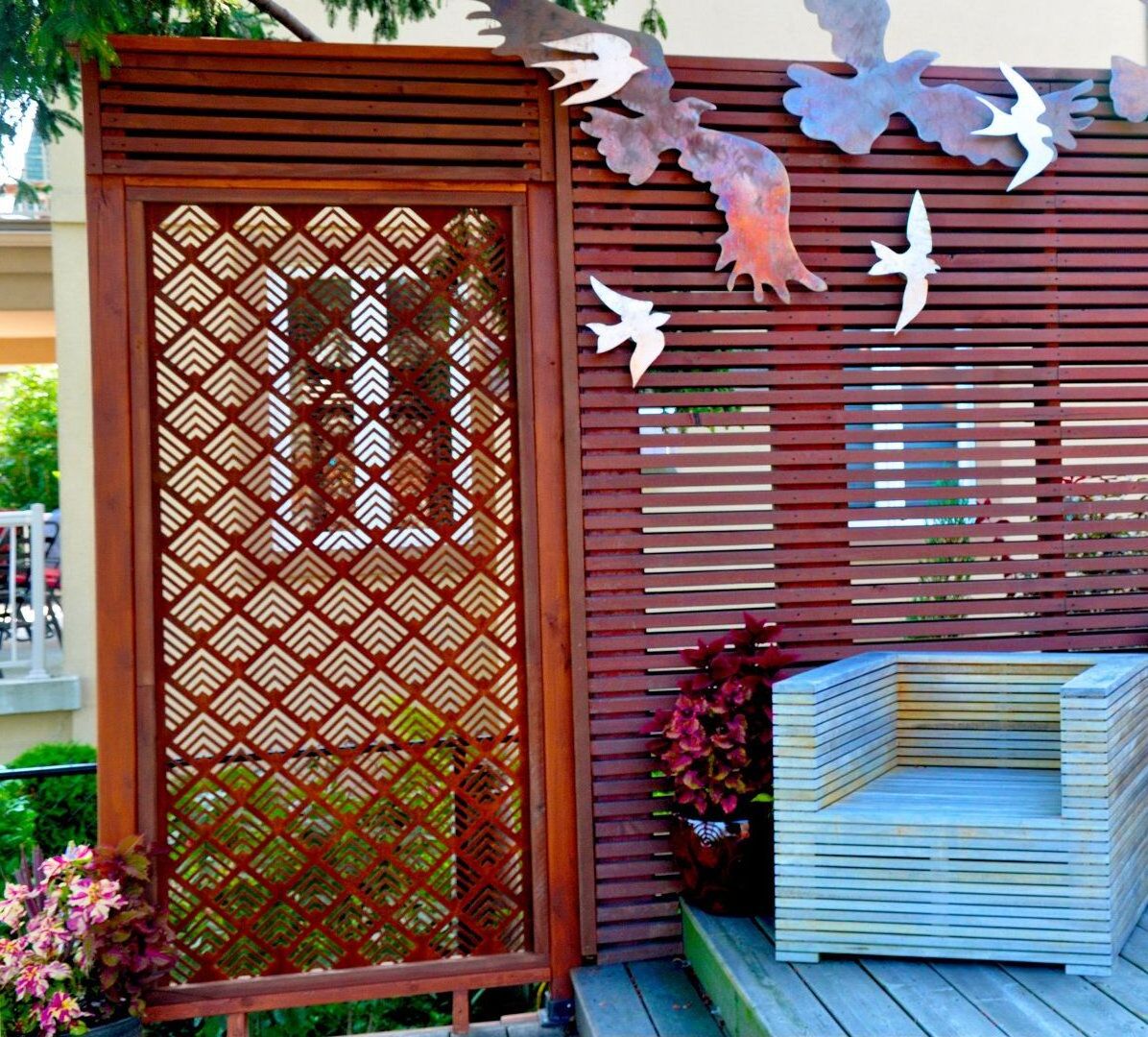 Indoor and outdoor Laser Cut Decorative Panels Stainless Steel Metal Screens For Garden Wall Art Decor