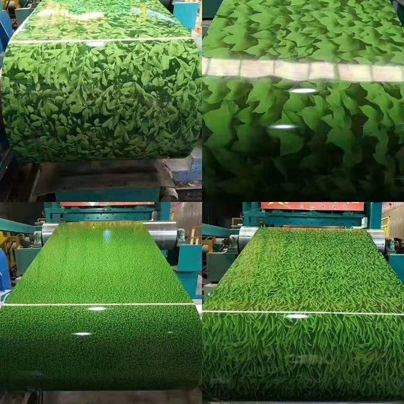 New design grass flower Printed Ppgi / Flower pattern iron hot dipped galvanized steel sheet china