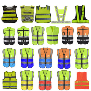 High Visibility Reflective Safety Vests Traffic Construction Vest With Functional Pockets