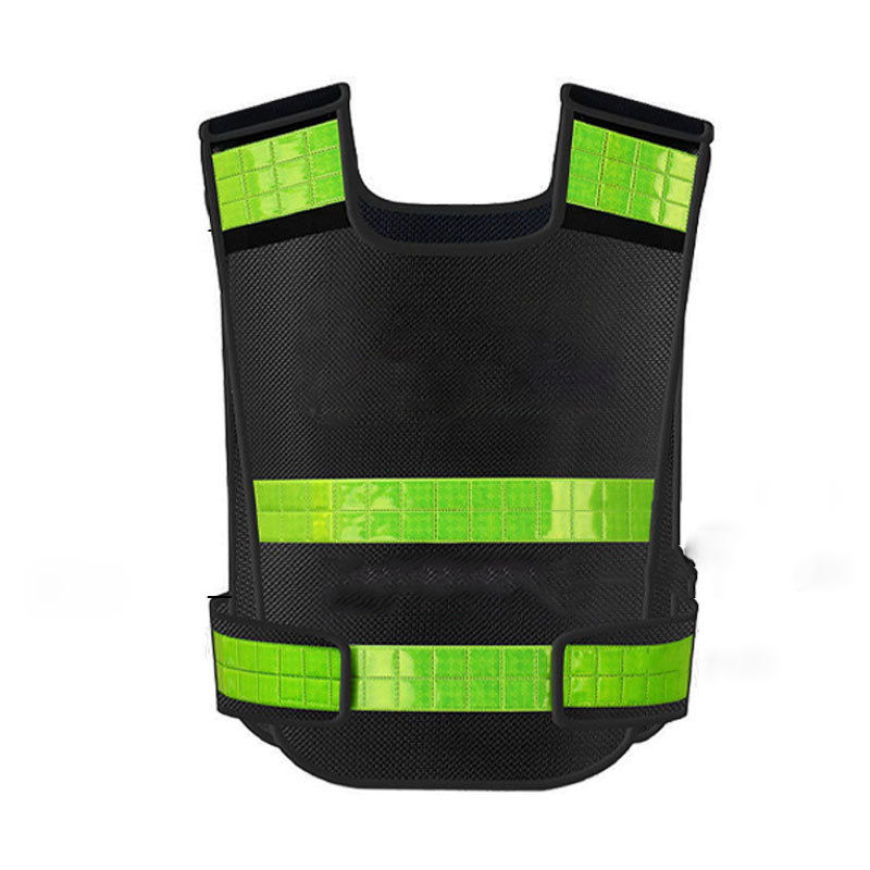 Construction 3m Reflective Stripes Safety Vest Hi-vis Yellow Knitted Vest