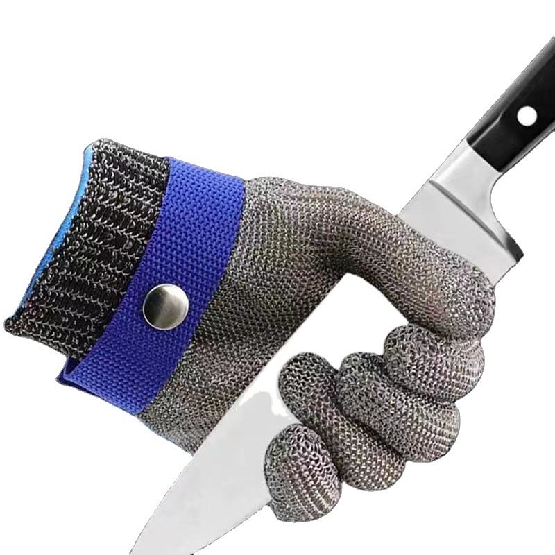 Barbed wire mesh butcher's protective hands safety gloves Stainless steel meat cutting gloves used for butcher's gloves