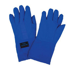 Wholesale EN 511 38 cm Blue Cryogenic Liquid Nitrogen Freezer Gloves Waterproof Warm Work Gloves