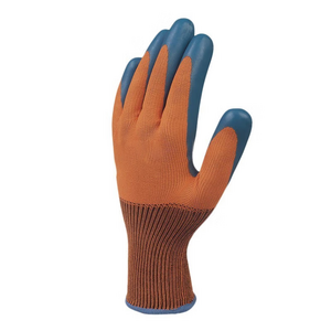 polyester fiber waterproof wear-resistant and high temperature impregnated moving protective labor protection gloves orange