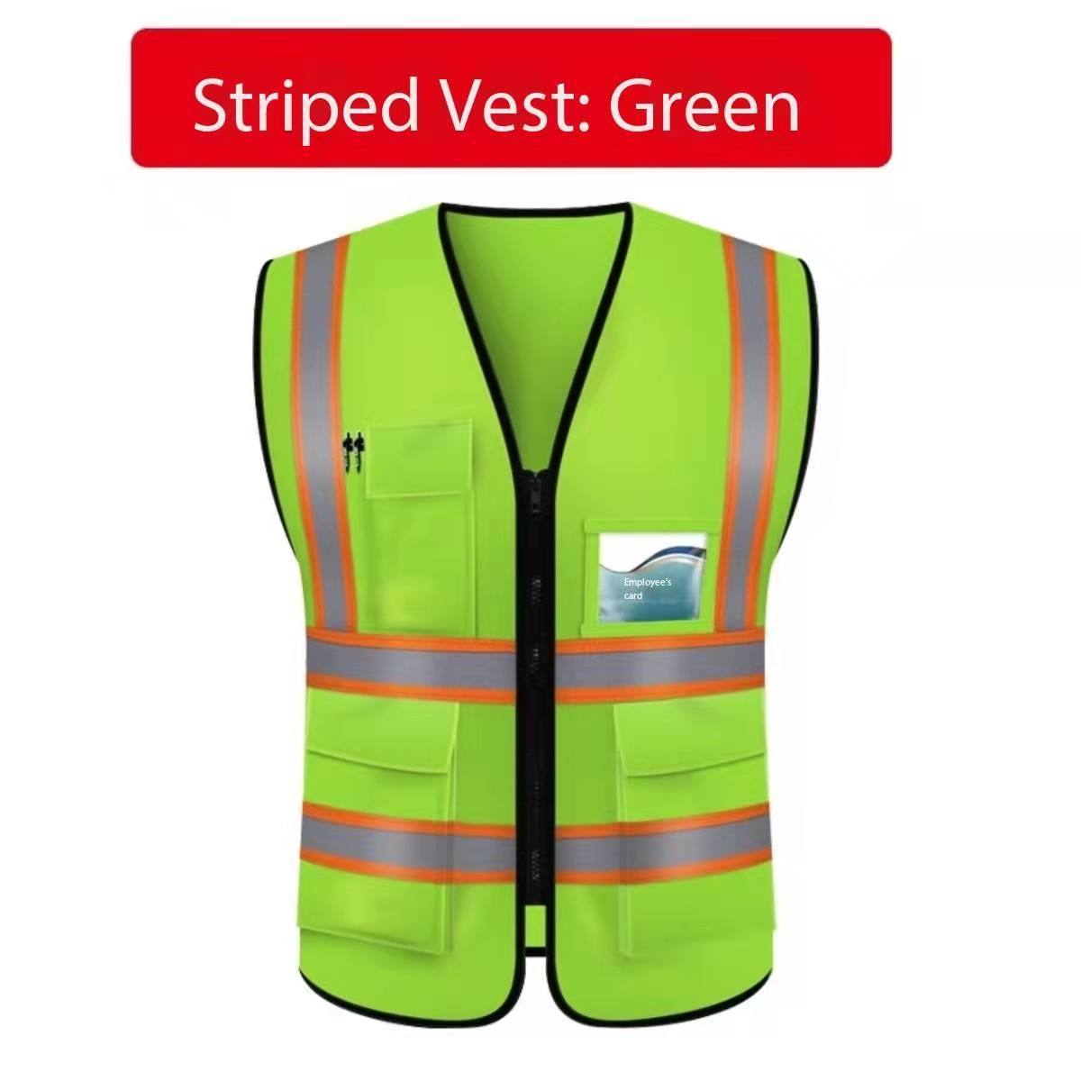 Driving Reflective Safety Suit Waterproof Reflective Jacket Safety Vest With Pocket Two horizontal and two vertical reflective