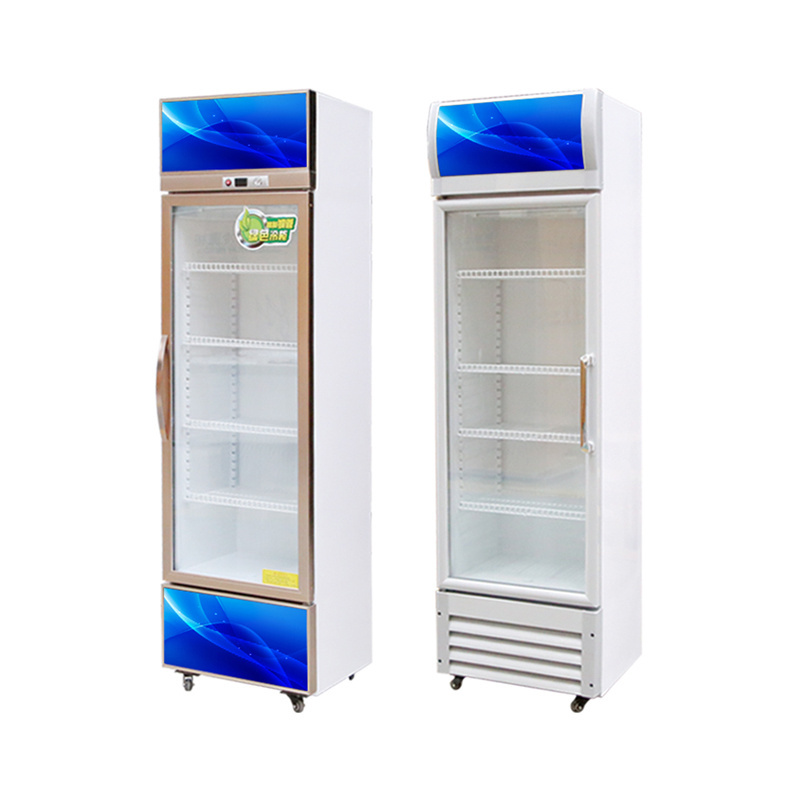 free logo design beer can display fridge Pepsi Refrigerator with Glass Door for Beverage Display and Promotion