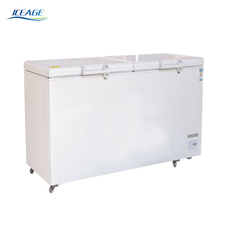 wholesale commercial cheap large double door ice cream garage ready tropical  frigidaire general deep display chest freezer