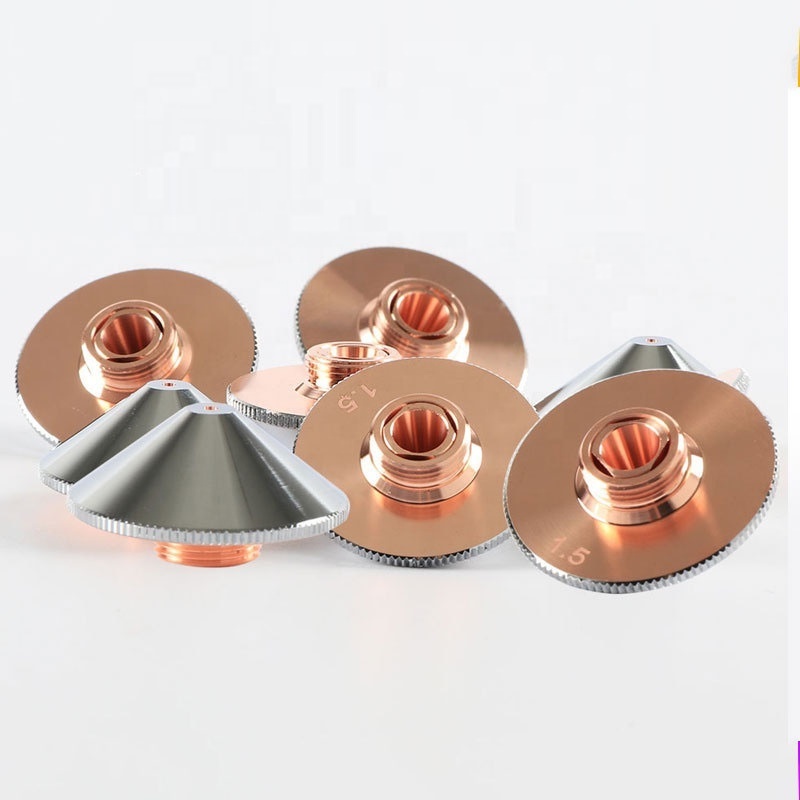 Chrome/Copper Single Double Layer Nozzle Fiber laser Precitec Nozzle for Laser Cutting Machine