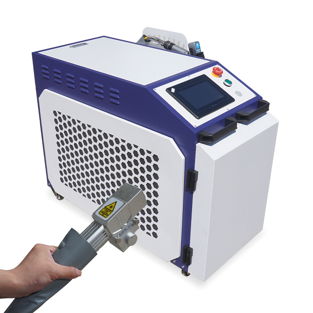 High Efficiency 1000W 1500W 2000W 3000W Portable Fiber Laser Cleaning Machine  Rust Removal