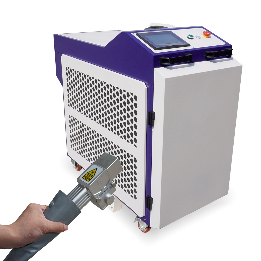 High Efficiency 1000W 1500W 2000W 3000W Portable Fiber Laser Cleaning Machine  Rust Removal