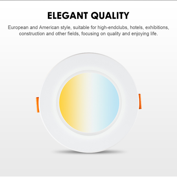 Wifi Tuya Smart Voice Control Recessed Ceiling Led Down Lights Led Recessed Down Light Dimmable Downlight