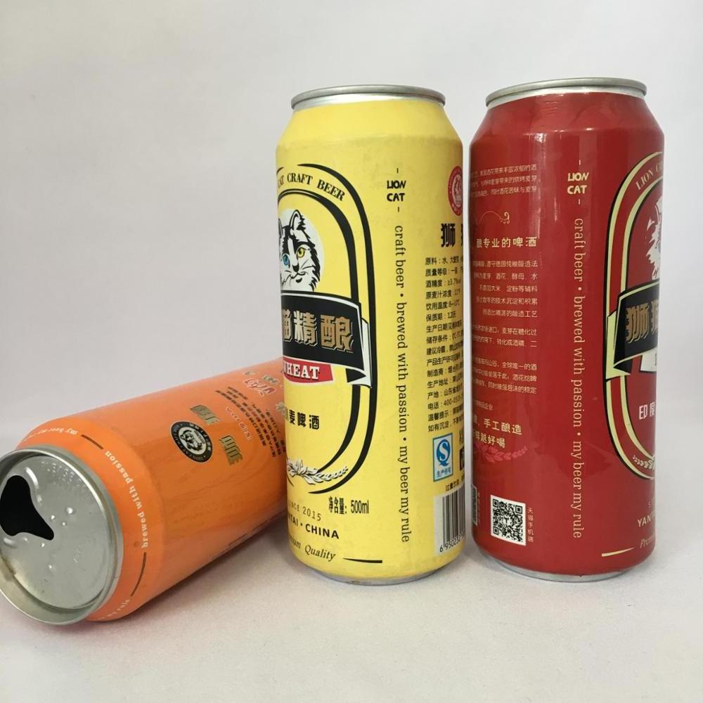 Wholesale custom 250ml 180 330 500ML 473ml empty printed bulk blank Aluminium metal Can For Beer beverage alcohol Drink Packing