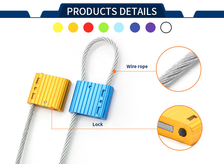 JCCS 005 fixed length cable seal lock mechanical pull tight cable seal