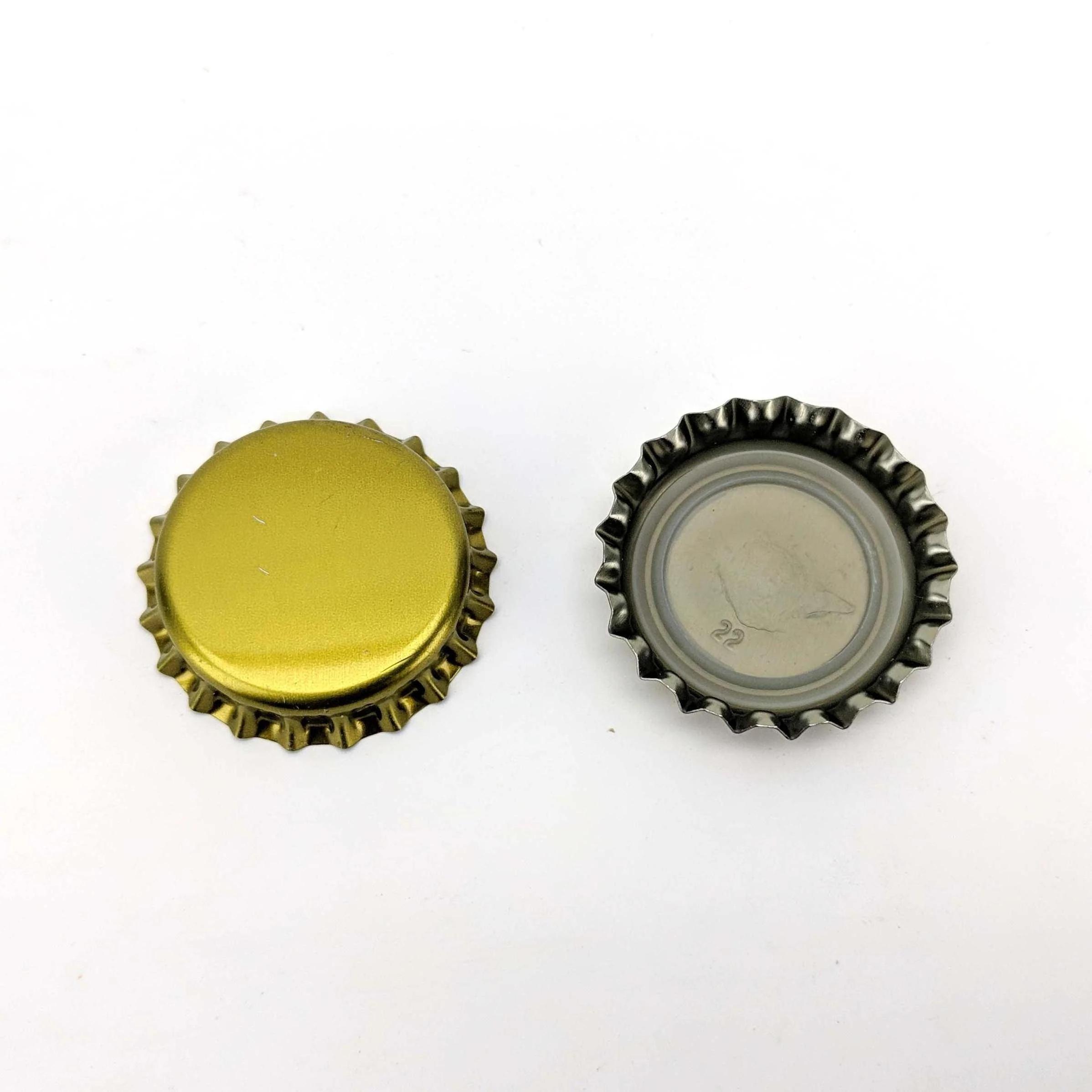 Italy Supplier 29mm Soda Soft Drink Custom Printing Pvc-free Blue Beer Beverages Wine Bottle Crown Cap