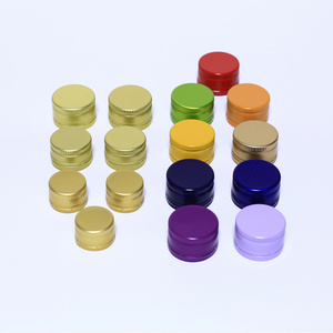 18mm 24mm 28mm 30mm customized logo beverage whisky Vokda wine glass bottle screw metal pilfer proof aluminum ropp cap