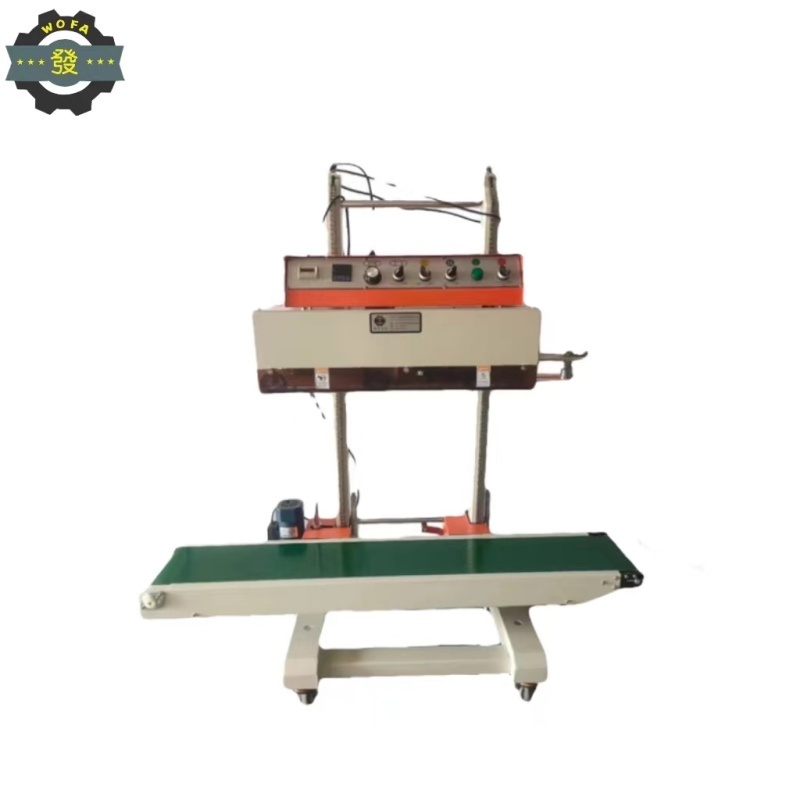 QLF-1680 Big package Vertical Continuous Band Sealer loading 10kg 15kg 25kg bag sealing machine rice bags sealing machine