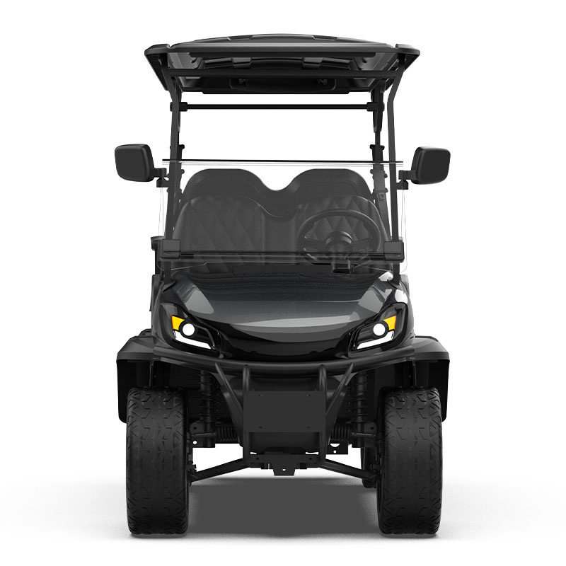 CE Certification Lithium Battery Powered Wheel 4+2 Seater Electric Golf Cart